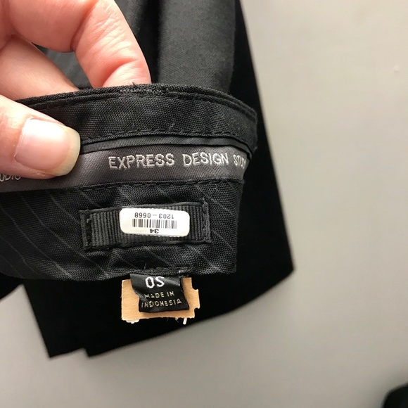 Express 2 Piece Suit - Jacket and Pants Size 0 - Picture 4 of 6